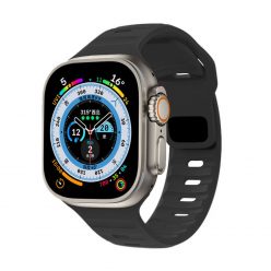   Apple Watch fekete szilikon sportpánt 38/40/41/42MM (Series 10 2024)