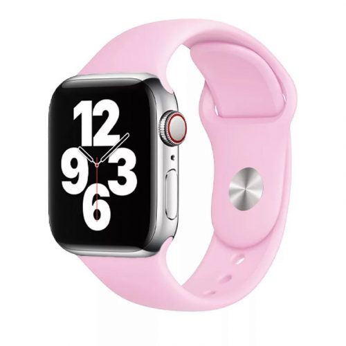 Apple Watch rózsaszín szilikon szíj 38/40/41/42MM (Series 10 2024) S/M