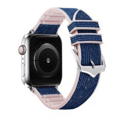   Apple Watch sötétkék csillogós szilikon szíj 42MM (Series 1-3)/44/45/46/49MM