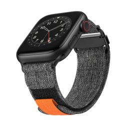   Apple Watch fekete-szürke velcro szíj 38/40/41/42MM (Series 10 2024)