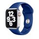 Apple Watch sötétkék szilikon szíj 38/40/41/42MM (Series 10 2024) M/L