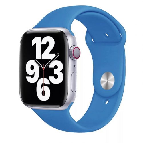 Apple Watch tengerkék szilikon szíj 38/40/41/42MM (Series 10 2024) S/M