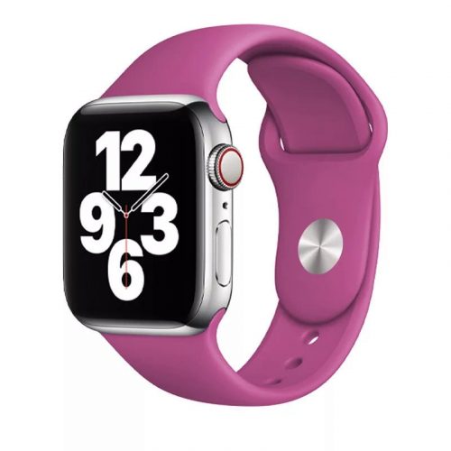 Apple Watch ciklámen szilikon szíj 38/40/41/42MM (Series 10 2024) M/L