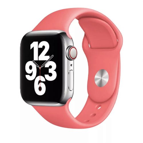 Apple Watch korall rózsaszín szilikon szíj 38/40/41/42MM (Series 10 2024) S/M