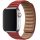 Apple Watch piros bőrpánt 38/40/41/42MM (Series 10 2024)