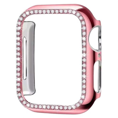 Apple Watch rosepink köves védőkeret 41MM