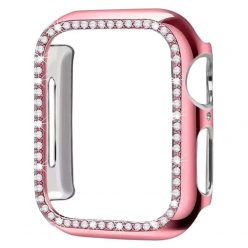 Apple Watch rosepink köves védőkeret 45MM