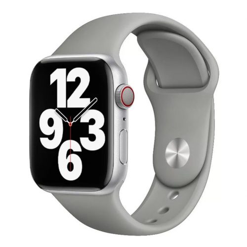 Apple Watch szürke szilikon szíj 38/40/41/42MM (Series 10 2024) M/L