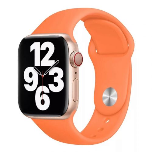 Apple Watch narancssárga szilikon szíj 38/40/41/42MM (Series 10 2024) M/L