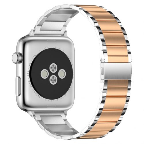 Apple Watch ezüst-rosegold sterling fémszíj 38/40/41/42MM (Series 10 2024)