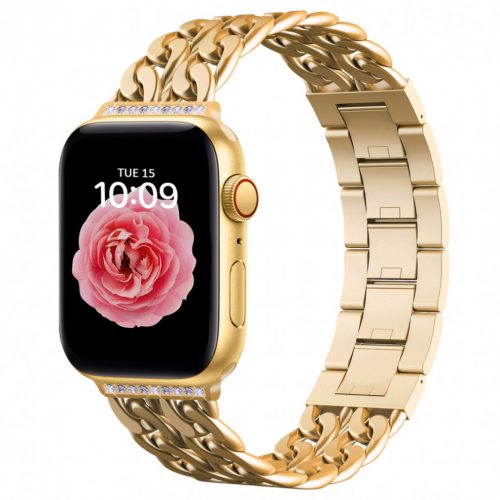 Apple Watch rosegold brilliance köves fémszíj 42MM (Series 1-3)/44/45/46/49MM