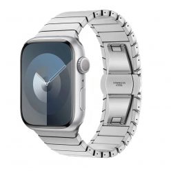   Apple Watch ezüst link fémszíj 38/40/41/42MM (Series 10 2024)