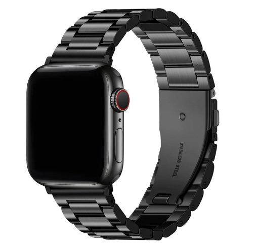 Apple Watch fekete modern fémszíj 38/40/41/42MM (Series 10 2024)