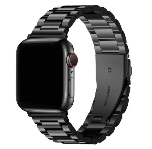 Apple Watch fekete modern fémszíj 42MM (Series 1-3)/44/45/46/49MM