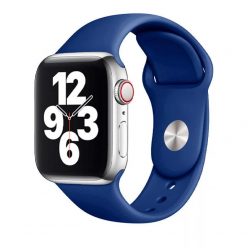   Apple Watch sötétkék szilikon szíj 42MM (Series 1-3)/44/45/46/49MM M/L