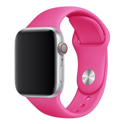 Apple Watch neon rózsaszín szilikon szíj 42MM (Series 1-3)/44/45/46/49MM S/M