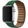 Apple Watch fenyőzöld bőrpánt 38/40/41/42MM (Series 10 2024)