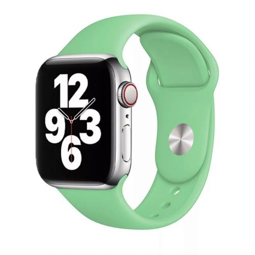 Apple Watch pisztácia szilikon szíj 38/40/41/42MM (Series 10 2024) M/L