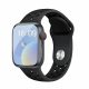 Apple Watch fekete sport szilikon szíj 38/40/41/42MM (Series 10 2024) S/M