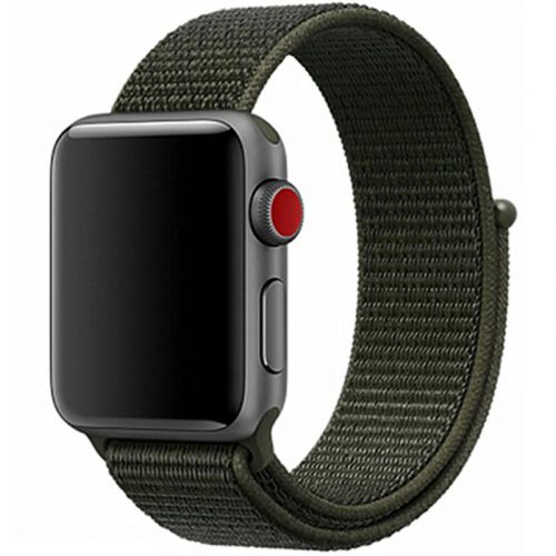 Apple Watch khaki tépőzáras szövetszíj 38/40/41/42MM (Series 10 2024)