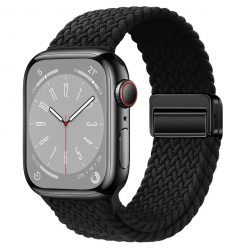   Apple Watch fekete fonott szíj 42MM (Series 1-3)/44/45/46/49MM