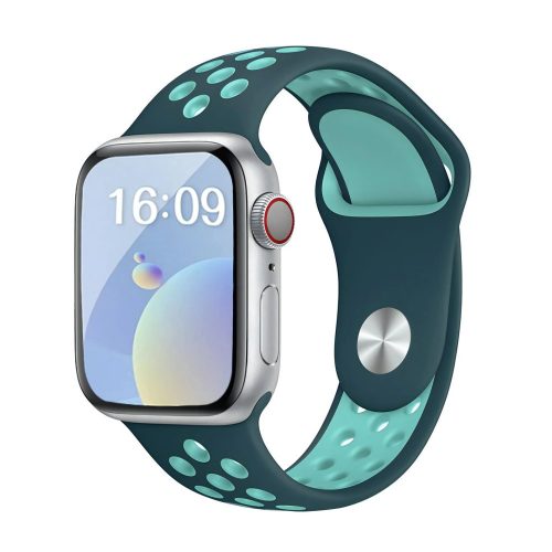 Apple Watch viharkék sport szilikon szíj 42MM (Series 1-3)/44/45/46/49MM S/M