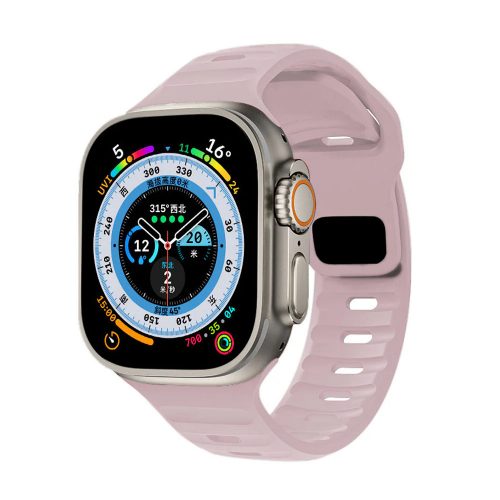 Apple Watch rózsaszín szilikon sportpánt 42MM (Series 1-3)/44/45/46/49MM