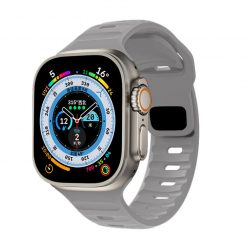   Apple Watch szürke szilikon sportpánt 42MM (Series 1-3)/44/45/46/49MM