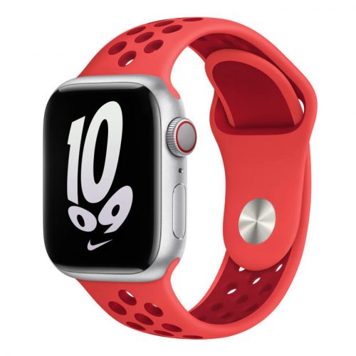 Apple Watch piros sport szilikon szíj 42MM (Series 1-3)/44/45/46/49MM S/M