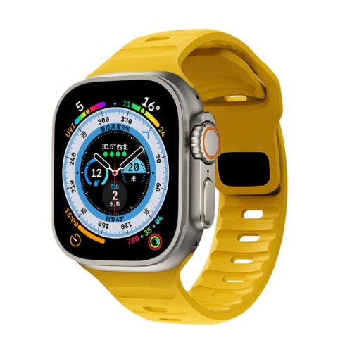 Apple Watch sárga szilikon sportpánt 38/40/41/42MM (Series 10 2024)