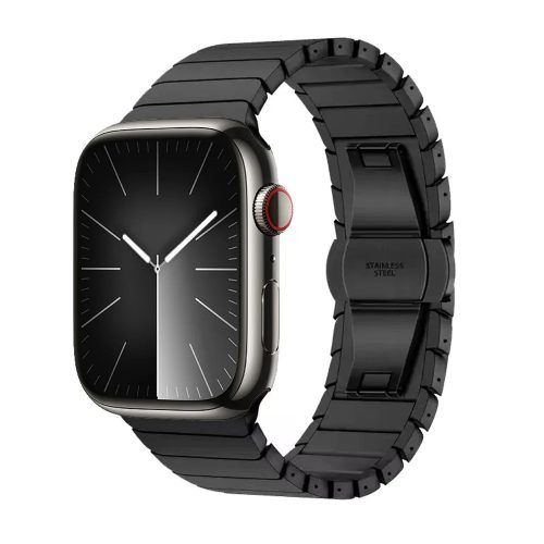 Apple Watch fekete link fémszíj 42MM (Series 1-3)/44/45/46/49MM