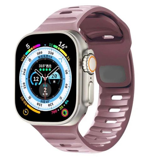 Apple Watch füstös lila szilikon sportpánt 42MM (Series 1-3)/44/45/46/49MM