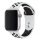 Apple Watch fehér-fekete sport szilikon szíj 38/40/41/42MM (Series 10 2024) S/M