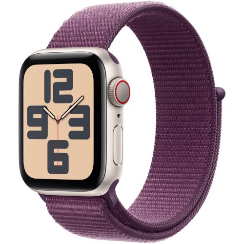 Apple Watch szilvaszínű tépőzáras szövetszíj 42MM (Series 1-3)/44/45/46/49MM