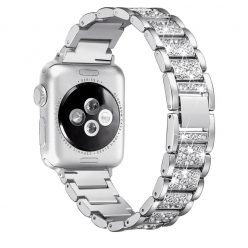   Apple Watch ezüst diamond fémszíj 38/40/41/42MM (Series 10 2024)