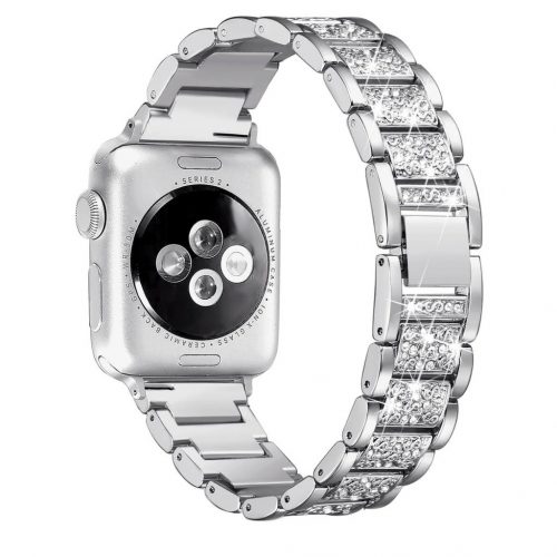 Apple Watch ezüst diamond fémszíj 42MM (Series 1-3)/44/45/46/49MM