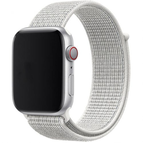 Apple Watch fehér tépőzáras szövetszíj 38/40/41/42MM (Series 10 2024)