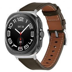 Samsung Galaxy Watch Ultra barna bőrszíj