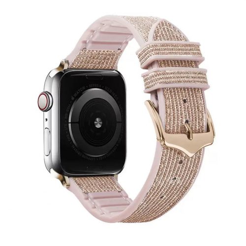 Apple Watch pink csillogós szilikon szíj 42MM (Series 1-3)/44/45/46/49MM