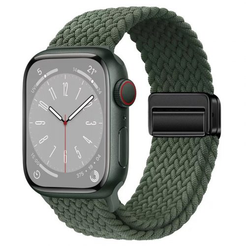 Apple Watch sötétzöld fonott szíj 42MM (Series 1-3)/44/45/46/49MM