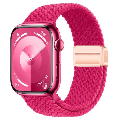 Apple Watch neonrózsaszín fonott szíj 42MM (Series 1-3)/44/45/46/49MM