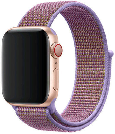 Apple Watch lila tépőzáras szövetszíj 38/40/41/42MM (Series 10 2024)