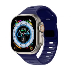   Apple Watch sötétkék szilikon sportpánt 38/40/41/42MM (Series 10 2024)