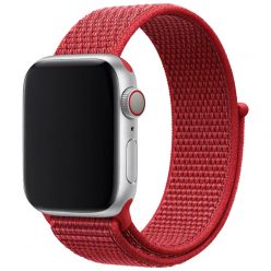   Apple Watch piros tépőzáras szövetszíj 38/40/41/42MM (Series 10 2024)