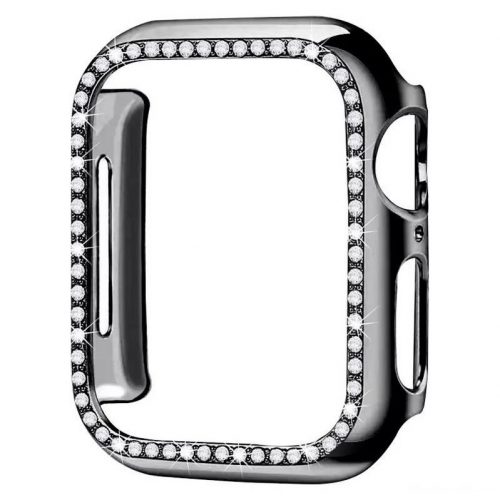 Apple Watch fekete köves védőkeret 40MM