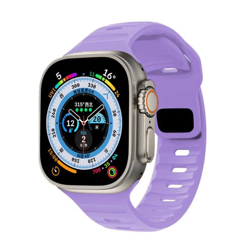 Apple Watch lila szilikon sportpánt 42MM (Series 1-3)/44/45/46/49MM