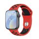 Apple Watch piros-fekete sport szilikon szíj 38/40/41/42MM (Series 10 2024) M/L