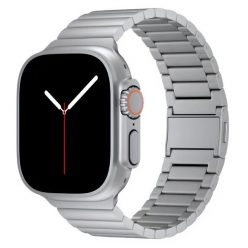   T03M Apple Watch Ultra titán link fémszíj mágneses csattal 49MM