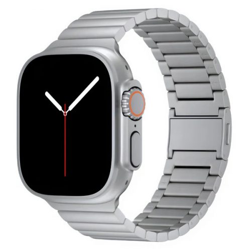 T03M Apple Watch Ultra titán link fémszíj mágneses csattal 49MM